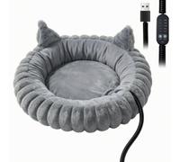 predolo Panier Chauffant Oreilles Chat en Peluche Panier Chauffant Cordon Anti-Morsure pr Chats, Chambre à Ccher, lon, Style B