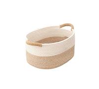 predolo Paniers En Corde Tressée pour L'organisation, Petit Panier, Panier de Rangement En Corde Tressée, Panier à Jouets pour Table, Salle de Bain, Burea, 35cmx25cmx13cm