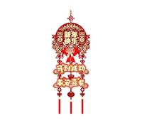 predolo Pendentif Décoratif à Suspendre pour Le Nouvel an Chinois, Ornement Printanier Traditionnel avec Vœux de Chinois, Idéal pour Les Réunions de F, Style H