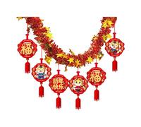 predolo Pendentifs de Bannière Du Nouvel An Chinois 2024, Signe de Décoration, Accessoire Photo, Porte, Festival de Printemps, Arrière-plan pour Jardin et Cui, c