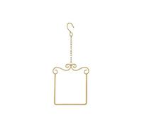 predolo Perchoir Suspendu Portable pour, Structure métallique, Accessoires pour mangeoires et Jardins, Or