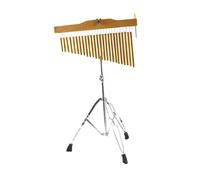 predolo Percussion Chimes Instrument Bar Chime pour Percussion Musicale avec Support Ajustable En Fer et Bois Son Distinct et Transport Facile Adapté pour Spe, or, 25 Notes