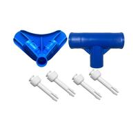 predolo Pièces Structure Piscine : 4 goupilles Robustes, Fixations pour Piscine Jardin, Support Tuyau extérieur, équerre Fixation, Joint en T