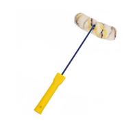 predolo Pinceau pour Tubes Ronds Poignée Confortable Rouleau à Peinture pour Tuyaux Application Lisse Rouleau de Peinture Incurvé pour Bricoleurs, Rénovation, Brosse À Arc 6 Roues