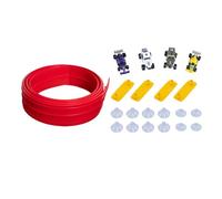 predolo Piste de course flexible, ventouses solides et flexibles, jouet polyvalent et léger pour enfants, 4 m