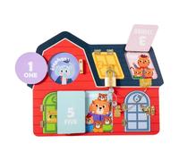 predolo Planche à loquet en bois pour enfants, activité sensorielle, planche d'activités, portes et serrures, jouet pour enfants