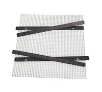 predolo Plaque à Perles à Repasser, Plaque à Picots carrée, Fournitures de Loisirs créatifs, multifonctionnelle pour Les Arts Plastiques, l'éducation et, Blanc