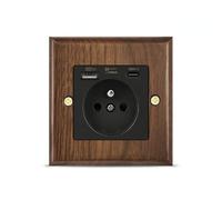 predolo Plaque D'interrupteur Rétro | Bords Biseautés, Enjoliveur Prise Murale, Vintage, Appareillage, pr Chambre, Bureau, Style A