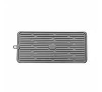 predolo Plateau D'égouttage Antidérapant Facile à Nettoyer Tapis Égouttoir En Silicone pour Bar, Gray
