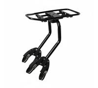 predolo Porte-Bagages Arrière pour VTT Léger et Robuste Porte-Bagages à Fixation Rapide Finition Noire Mate Plateforme de Chargement Vélo pour Cyclotouristes, Standard