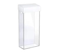 predolo Porte-brochures Boîte à littérature avec couvercle Porte-documents pour salons Bureaux immobiliers Centres commerciaux Églises Façades d'hôtels , Clair