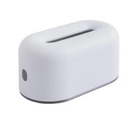 predolo Porte-serviettes Boîte Rectangulaire Distributeur de Mouchoirs Support à Papier Visage Organisateur Élégance En HIPS Pp Adapté Au Salon Salle à Manger, Blanc