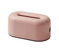 predolo Porte-serviettes Boîte Rectangulaire Distributeur de Mouchoirs Support à Papier Visage Organisateur Élégance En HIPS Pp Adapté Au Salon Salle à Manger, Rose
