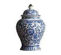 predolo Pot de Gingembre en céramique Chinoise Home Floral Arrangement Decor Store Your Glazed Asian Decor Porcelain Jar, Style A