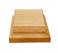 predolo Présentoir à Niveaux en Bois Hêtre Multifonction Socle D'exposition Structure Étagée Polyvalent Repose- Décoratif pr Comptoirs, 20x20cm