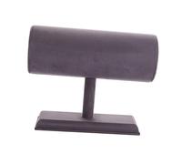 predolo Présentoir pour Serre-têtes En Forme de T, Présentoir pour Accessoires de Cheveux et Boucles D'oreilles, Rangement pour Bandeaux et Autres Bijoux, Velours Noir Gris