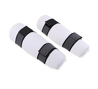 predolo Protège-Tibias et Protège-Jambes pour Entraînement Aux Coups de Pied MMA, Blanc, XL