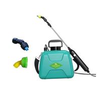 predolo Pulvérisateur électrique de Jardin Portable, par USB, Multifonction, 5 L, avec 3 Buses de brumisation, pour pelouse et Jardinage