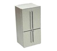 predolo Réfrigérateur miniature à l'échelle 1/64 pour maison de poupée, aménagement de simulation, accessoires et décors éducatifs, mobilier miniature, Quatre Portes