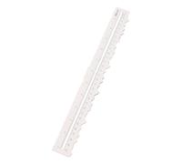 predolo Règle de découpe de papier, outil de mesure, matrice de découpe, règle de découpe à bords irréguliers pour l'école d'ingénierie et