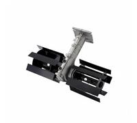 predolo Roue de Tondeuse Universelle Pièce pour Motoculteur Outil de Jardinage Tête de Désherbage Tête de Labour Tête de Rigoles en Fer et Alliage d'Aluminium, Lame Droite 14CM