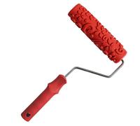 predolo Rouleau à Peinture Murale de 18 Cm (7 Pouces) à Motif Floral En Relief, Brosse En Caoutchouc éponge avec Manche En Plastique, Outils de Décoration Pou, #1