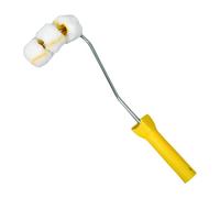 predolo Rouleau à peinture pour tuyaux avec cadre, brosse à rouleau incurvée pour tuyaux de, rampes, poteaux, outil de peinture industriel et domestique