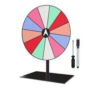 predolo Roulette à Prix Tournant Compacte Stabilité Optimale Rotation Fluide pour Jeux Concours Animations Commerciales, Couleur de La Lumière à Base Ronde
