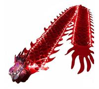 predolo Ruban de Danse du Dragon Lumineux Dragon de Danse LED pour Extérieur, Spectacle, Rouge, 8M A