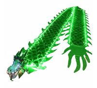 predolo Ruban de Danse du Dragon Lumineux Dragon de Danse LED pour Extérieur, Spectacle, Vert, 8M