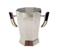 predolo Seau à Glace Facetté Seau à Champagne Poli Miroir Bac Refroidisseur pour Bar