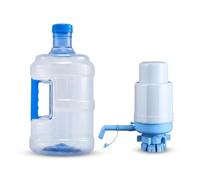 predolo Seau d'eau de 5 Gallons avec Pompe Distributrice pour Le Stockage de l'eau. Carafe à Eau Minérale Réutilisable avec Couvercle à Visser, Anti-f