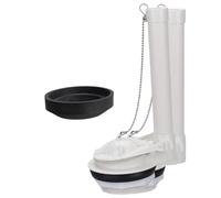 predolo Soupape de chasse d'eau avec clapet et chaînette, accessoires pour réservoir de toilettes économes en eau, durabilité, haute performance, pièces, avec Joint D'étanchéité