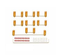 predolo Stabilisateur de Clavier Mécanique Fil en Acier Plaqué Or Stabilisateur de Clé Longue Réduit Le Bruit des Touches pour Bricoleurs, Yellow