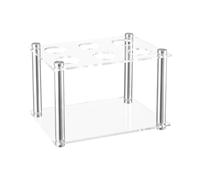 predolo Support de cartouche d'encre à 6 trous en acrylique robuste pour le rangement des cartouches d' et des bouteilles d'encre.