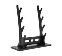 predolo Support de Samouraï pour Tanto, Base Horizontale, Accessoires pour Flûte, Support pour épée Médiévale, Porte-Glaive Médiéval, Flûtes, Noir 4 Niveaux