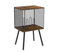 predolo Support pour vinyle, table de rangement, organiseur de dossiers avec rangement pour disques, présentoir pour intérieur, bureau ou chambre