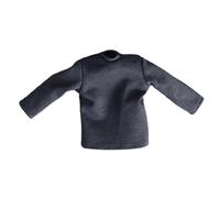 predolo T-Shirt à Manches Longues pour Figurine Miniature de 15 cm, Haut et décontracté, Costume pour poupée, échelle 1/12, Gris