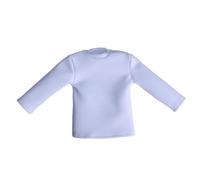 predolo T-Shirt à Manches Longues pour Figurine Miniature de 15 cm, Haut et décontracté, Costume pour poupée, échelle 1/12, Blanc