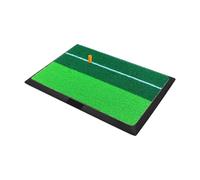 predolo Tapis de Golf Bicolore antidérapant en Caoutchouc pour Practice et Jeu dans Le Jardin pour Les golfeurs, Ligne Blanche