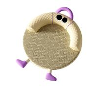 predolo Tapis D'été pour Animaux, Lit de Chat avec Protection Autour, Coussin Doux, Jaune