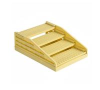 predolo Tapis Litière Modulaire Tapis Récupérateur Grains Lavable, Jaune