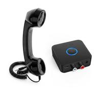 predolo Téléphone Rétro Classique avec Combiné et Adaptateur Audio pour Appels en Ligne et Écoute Musicale