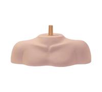 predolo Tête de mannequin pour cosmétologie, modèle d'épaule, présentoir pour buste, pour la pratique du à domicile, salon de coiffure, Tige Rainurée
