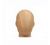 predolo Tête de Mannequin pour Perruque Support, Tête de Perruque | Tête de Mannequin Homme avec Motif Grain de Bois, pour Casquette, Lunettes, Chapeau, Hauteur 23 Cm, Tour De Tête 58 Cm