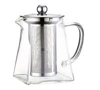 predolo Théière En Verre 260/450/650 Ml avec Infuseur Amovible, Bouilloire à Thé Danger pour La Cuisinière, Ensemble de Théière En Fleurs et En, 260 ml