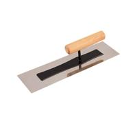 predolo Truelle à Plâtrer, Truelle à Lisser Robuste et Facile à Nettoyer avec Manche En Bois, Outil pour Béton, Truelle à Plaques de Plâtre, 30cmx9.5cmx10cm