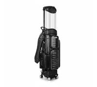 predolo Valise de Golf Rigide Étui Chariot Housse Sac de Transparent Coque PC Renforcée TPU Roues Pivotantes 360 Degrés Protection Antichoc Extension Supérieure Adaptée aux Aéroports Parkings