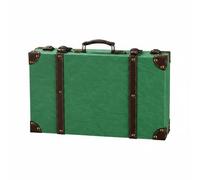 predolo Valise Décorative Vintage Look Véritable Valise Vintage Poignée Confortable Coffret Ancien Ancien pour Vitrine, 1120D Peacock Green