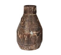 predolo Vase Style Esthétique Rustique Finition Vieillie Vase en Bois Rustique Fait Main Pot Décoratif en Bois Brut pour Entrée, Cf18652a 24-24-40cm